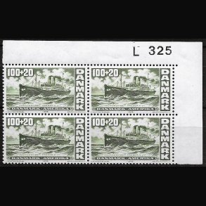 Danmark postfrisk marginalblok L325 