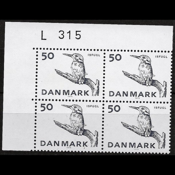 Danmark postfrisk marginalblok L315 