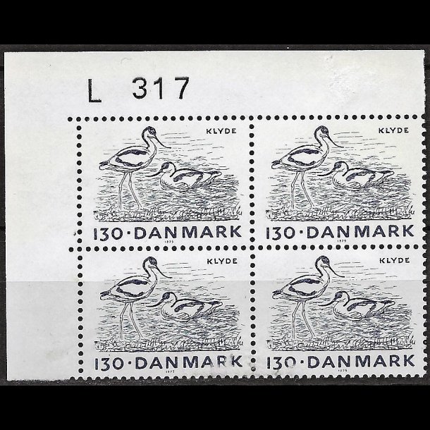 Danmark postfrisk marginalblok L317 