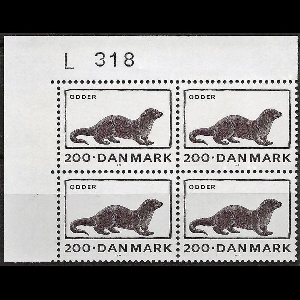 Danmark postfrisk marginalblok L318 