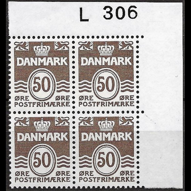 Danmark postfrisk marginalblok L306 