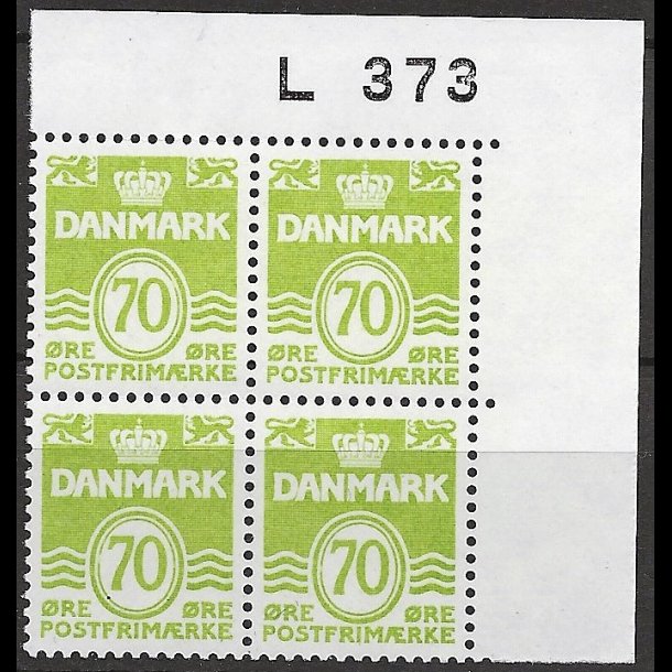 Danmark postfrisk marginalblok L373 