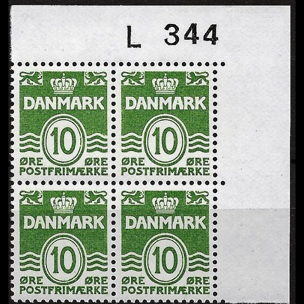 Danmark postfrisk marginalblok L344 