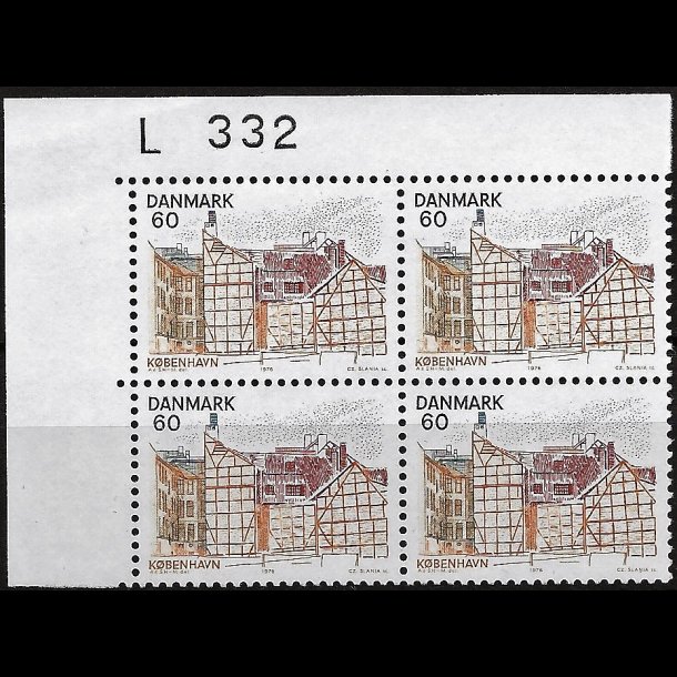 Danmark postfrisk marginalblok L332 