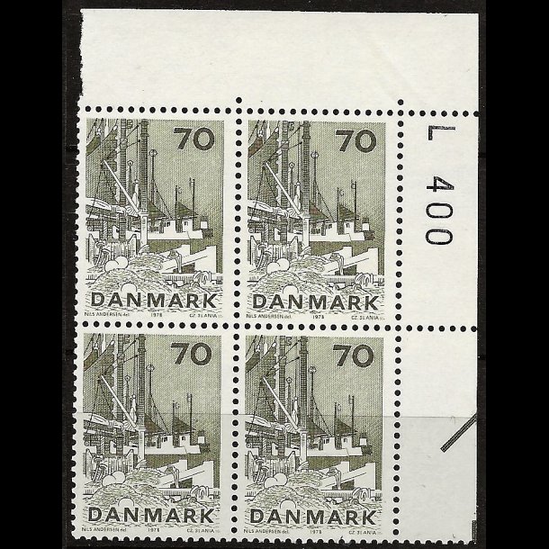 Danmark postfrisk marginalblok L400 