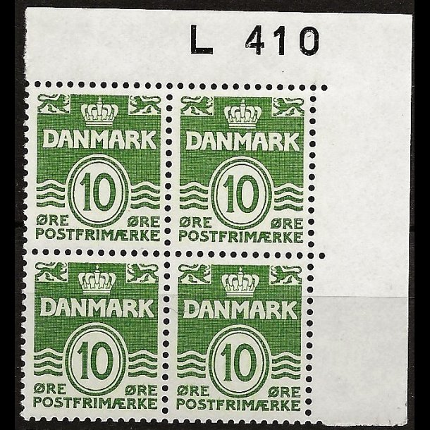 Danmark postfrisk marginalblok L410 