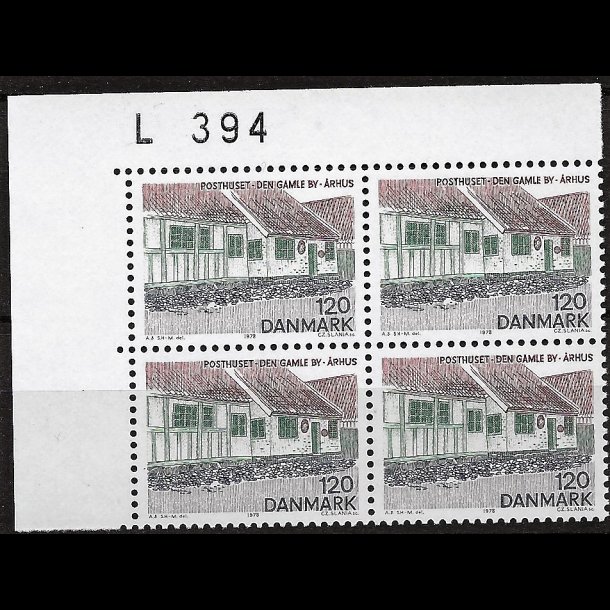 Danmark postfrisk marginalblok L394 