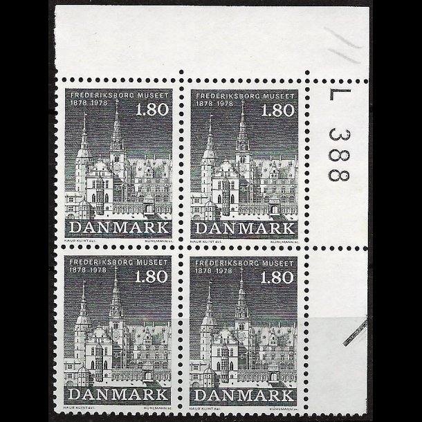 Danmark postfrisk marginalblok L388 