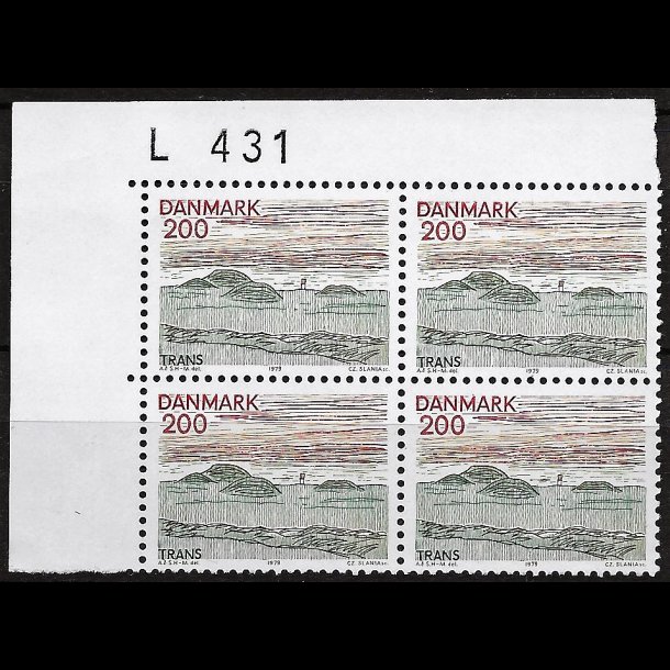 Danmark postfrisk marginalblok L431 