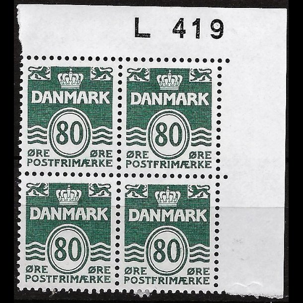 Danmark postfrisk marginalblok L419 