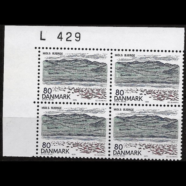 Danmark postfrisk marginalblok L429 