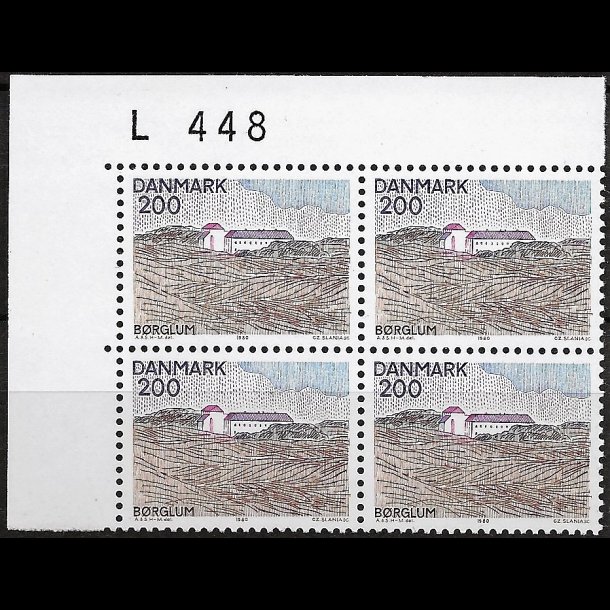 Danmark postfrisk marginalblok L448 