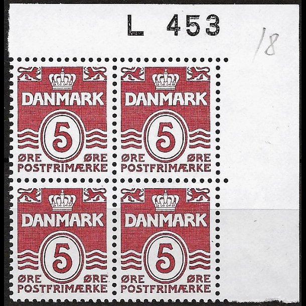 Danmark postfrisk marginalblok L453 