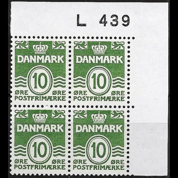 Danmark postfrisk marginalblok L439 