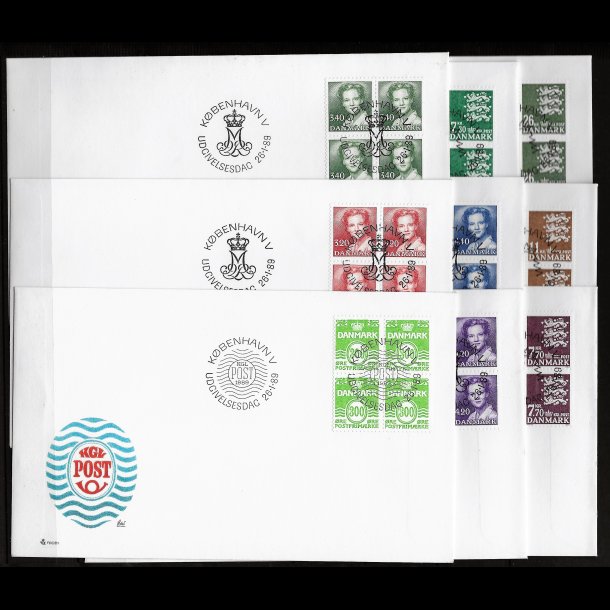 Danmark FDC 4-blok AFA nr. 923-931