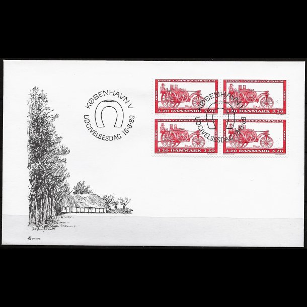 Danmark FDC 4-blok AFA nr. 942