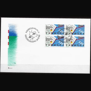 Danmark FDC 4-blok AFA nr. 944