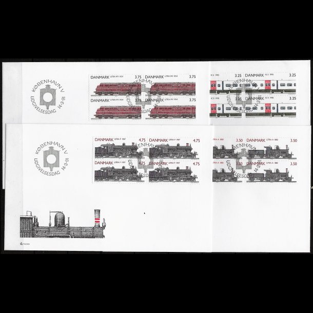 Danmark FDC 4-blok AFA nr. 985-988