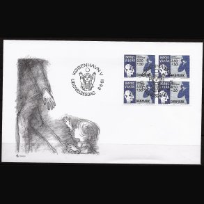 Danmark FDC 4-blok AFA nr. 992