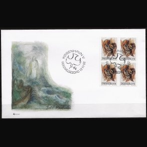 Danmark FDC 4-blok AFA nr. 1034