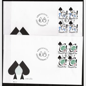 Danmark FDC 4-blok AFA nr. 1060-1061