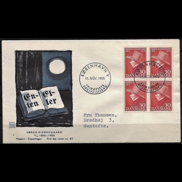 Danmark FDC 4-blok AFA nr. 365