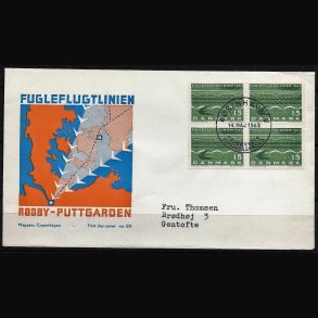 Danmark FDC 4-blok AFA nr. 416