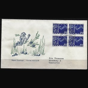 Danmark FDC 4-blok AFA nr. 426
