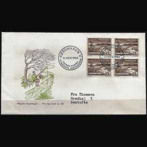 Danmark FDC 4-blok AFA nr. 428