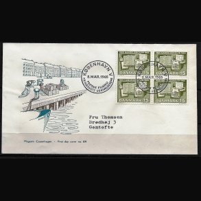 Danmark FDC 4-blok AFA nr. 429