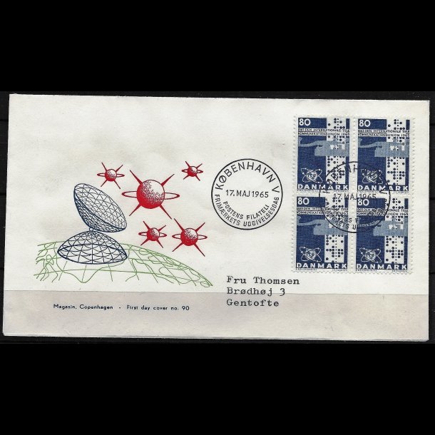 Danmark FDC 4-blok AFA nr. 434