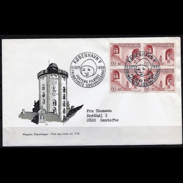 Danmark FDC 4-blok AFA nr. 472