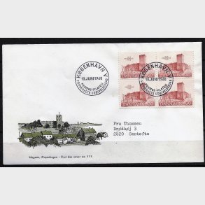 Danmark FDC 4-blok AFA nr. 471