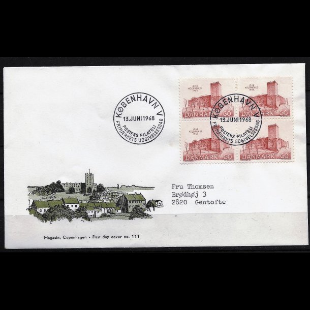 Danmark FDC 4-blok AFA nr. 471