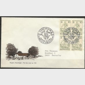 Danmark FDC 4-blok AFA nr. 477