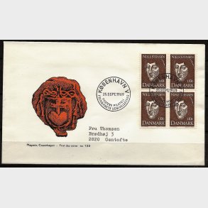 Danmark FDC 4-blok AFA nr. 488