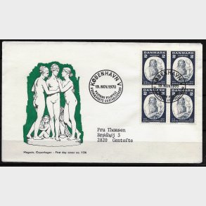 Danmark FDC 4-blok AFA nr. 508