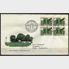 Danmark FDC 4-blok AFA nr. 521