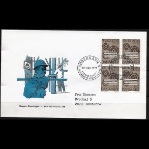 Danmark FDC 4-blok AFA nr. 543