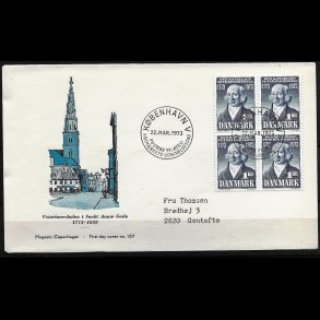 Danmark FDC 4-blok AFA nr. 544