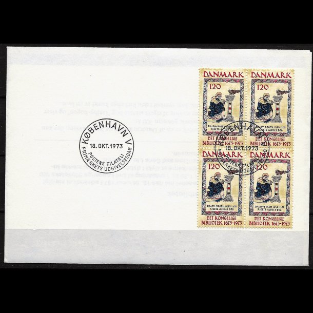 Danmark FDC 4-blok AFA nr. 550