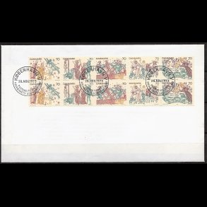 Danmark FDC 4-blok AFA nr. 552-556