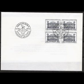 Danmark FDC 4-blok AFA nr. 565
