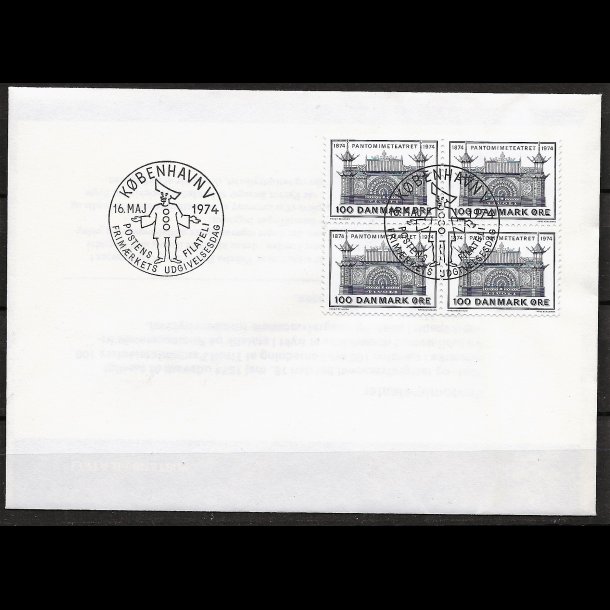 Danmark FDC 4-blok AFA nr. 565