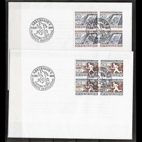 Danmark FDC 4-blok AFA nr. 575-576