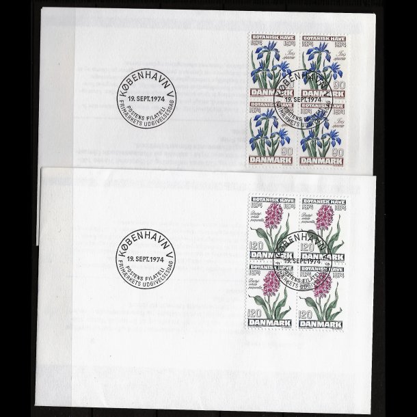 Danmark FDC 4-blok AFA nr. 577-578