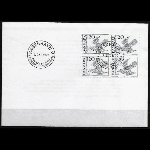 Danmark FDC 4-blok AFA nr. 579