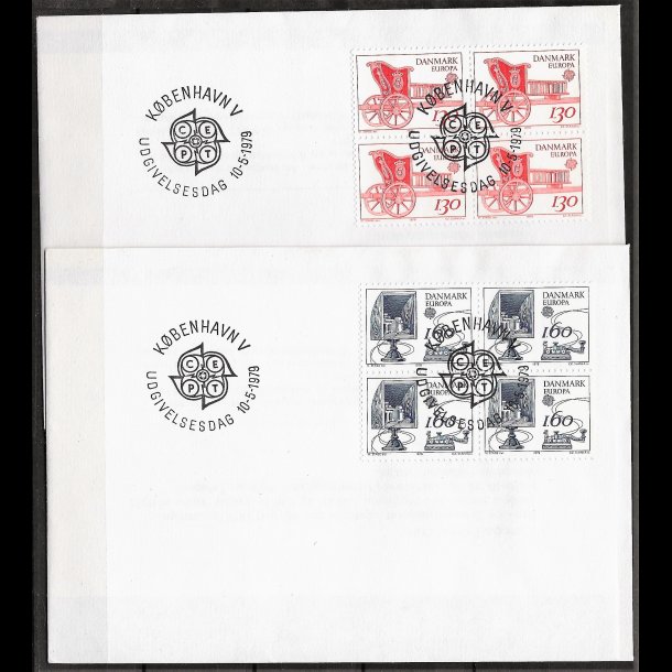 Danmark FDC 4-blok AFA nr. 682-683