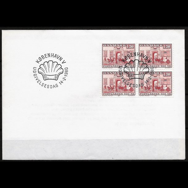 Danmark FDC 4-blok AFA nr. 693