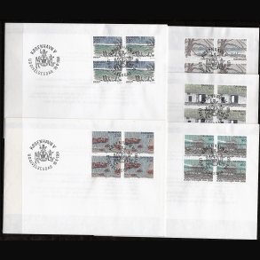 Danmark FDC 4-blok AFA nr. 730-734